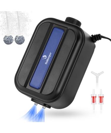fishkeeper Quiet air pump for aquarium 2.5/5W/8Watt air pump for aquarium up to 570L maximum air flow 500LPH