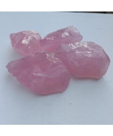 Gemstones for Decoration 200g Natural Raw Pink Rose Quartz Rough Stone Specimen Love Natural Stones and Minerals Fish Tank Stone Aura (Size : 130-160g) Full of Texture (Size : 90-130g)