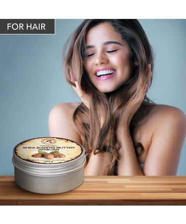 Pure Cold-Pressed Shea Butter 200g - Authentic Ghanaian Karit Body Butter for Face Body & Hair - Intensive Care - Natural Moisturizer - Buy Online on SooperMarket.com