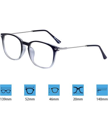 Blue Light Blocking Computer Glasses Anti Radiation - Blocking Eye Strain Transparent Black - Buy Online on SooperMarket.com