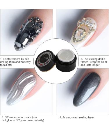 Nail Gel 5 3 3 Professional Glue Thick Nail UV Gel Glue Rhinestone Accessories Decoration Bling Nail Tools - Buy Online on SooperMarket.com