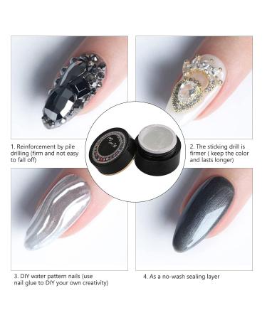 Rhinestone Glue For Nails Gel Nail Glue Nail Gem Glue Nail Rhinestone Glue Gel UV Gel Glue Rhinestone Accessory Nail Gem Glue For Nail Art Adhesive - Buy Online on SooperMarket.com