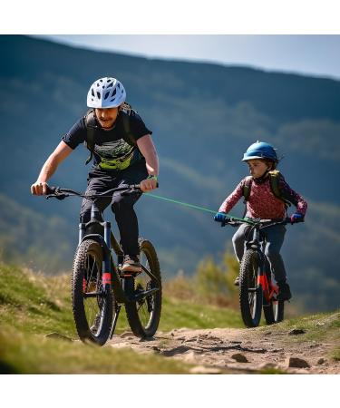 Schappe Rope Bike for Children - 2.5m Retractable Tow Rope System | 500 lbs Capacity | Safe Parent-Child Bike Towing Belt - Buy Online on SooperMarket.com
