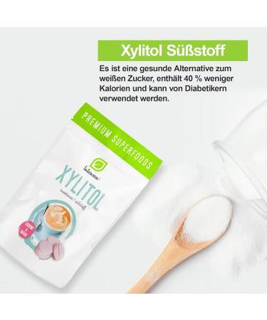 Intenson Xylitol 2x1kg - 100% Natural Low-Calorie Vegan Sweetener | Granulated Sugar Substitute - Buy Online on SooperMarket.com