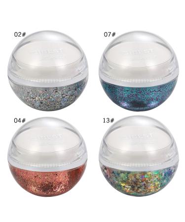2Pcs Vegan Holographic Body Glitter Cruelty-Free Nail Hair Face & Body Glitter for Festivals & Cosplay - Buy Online on SooperMarket.com