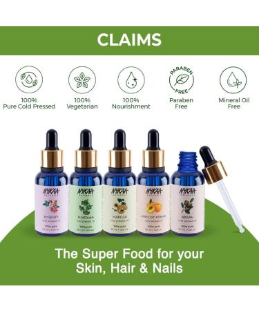 Nykaa Naturals Cold Pressed Oil - 100% Pure Moringa Face Oil for Dry Dull Skin Minimizes Pores - All Skin Types - 1 oz - Buy Online on SooperMarket.com