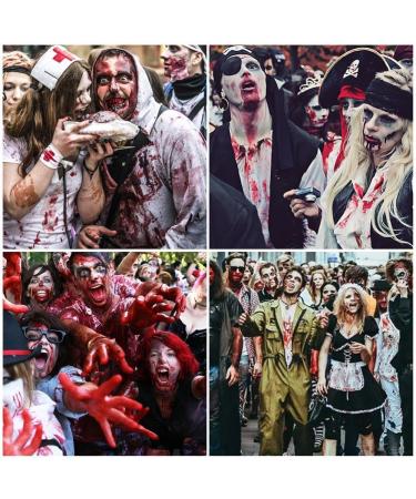 Go Ho Blood Splatter Fake Blood Makeup(0.35 oz) Halloween Fake Blood Spray Eye Blood Drops Body Paint Fake Blood for Clothes and Zombie Monster Vampire Clown Costume Cosplay Makeup 1PC - Buy Online on SooperMarket.com