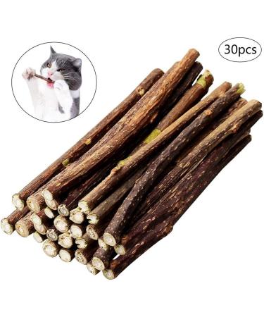 nuoshen 30 Pcs Chew Sticks for Cats Catnip Sticks Cat Sticks Cat Chew Toy Cat Teething Toys Natural Wood Sticks for Cats Play and Relax - Buy Online on SooperMarket.com