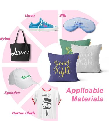 Caregy Heat Transfer Vinyl for T-Shirts 12x10 - 36 Sheets HTV Bundle in 36 Colors - Buy Online on SooperMarket.com