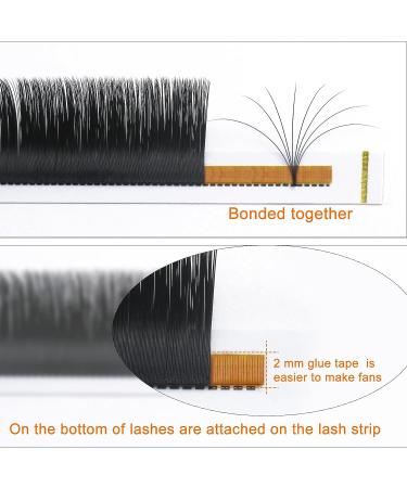 Easy Fan D-0.05 11mm D Curl Mega Volume Lash Extensions - 10-25mm | Flowering Lashes - Buy Online on SooperMarket.com