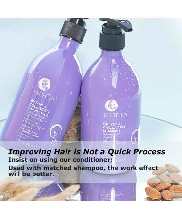 Luseta Biotin & Collagen Conditioner - Thickening for Hair Loss & Fast Growth Argan Oil Infused Sulfate & Paraben Free 33.8oz - International Shipping Available - Buy Online on SooperMarket.com