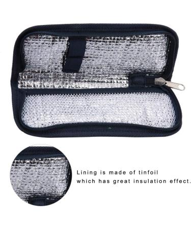 Diabetic Insulin Cooler Bag - Portable Travel Case for Insulin Pen & Supplies (Dark Blue) - Buy Online on SooperMarket.com