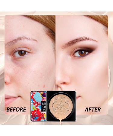 Roinaid CC Cream Cushion Foundation Mushroom Air Cushion CC Cream Beauty Cream Exo Too Cushion Foundation Korean Brightening Long-Lasting Liquid Primer - Buy Online on SooperMarket.com