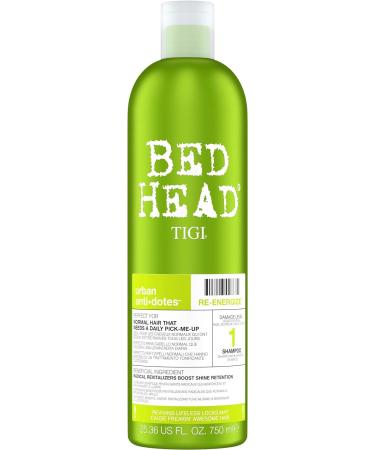 Bed Head by Tigi Urban Antidotes Re-Energise Daily Shampoo and Conditioner 2 x 750 ml & 750ml Pack of 2 - Urban Antidotes Recovery Moisture Shampoo And Conditioner Set - Buy Online on SooperMarket.com