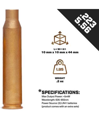 223 Rem 556mm NATO Laser Boresight | Combat Veteran Owned | Zeroing Sight for Rifle | Bore Sighter Lasers for Rifles - Buy Online on SooperMarket.com