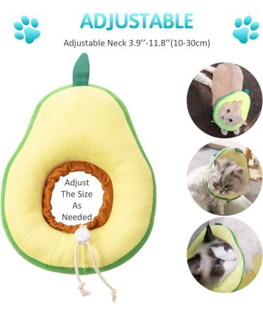 Frienda 2-Piece Adjustable Cat E-Collar | Cute Toast Neck Cone Collar for Kittens and Cats - Buy Online on SooperMarket.com