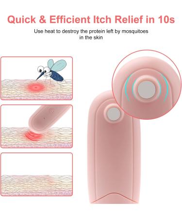 USB Electric Anti-Itch Device for Insect Bite Relief - Pink - Buy Online on SooperMarket.com