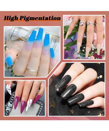Lavender Violets 36 Colours Dip Nails Powder Starter Kit - Glitter Dipping Nail Powder Set for DIY Manicure M952 - Buy Online on SooperMarket.com