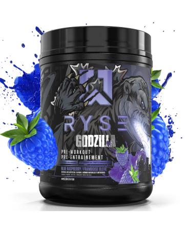 RYSE Noel Deyzel x Godzilla Pre Workout | Intense Pumps Energy & Focus | Citrulline & Beta Alanine | 400mg Total Caffeine | 40 Servings (Blue Raspberry)