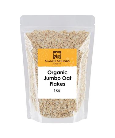 Organic Jumbo Oat Flakes 1kg by Manor Springs Organic