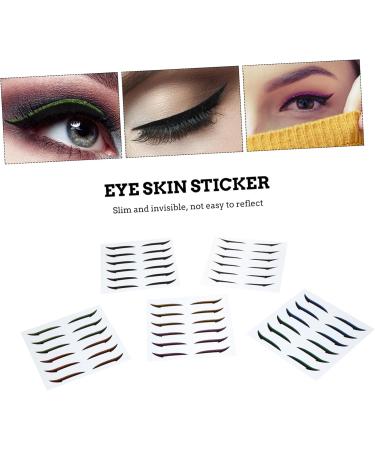Didiseaon 108 Pairs Glitter Eyeliner Glitter Eyelid Tape Eye Make up Eyeliner Invisible Eye Line Strips Doublesided Tape Korean Eyelid Tape Eyeliner Transfer Eyes Miss Sticker Skin Patch - Buy Online on SooperMarket.com