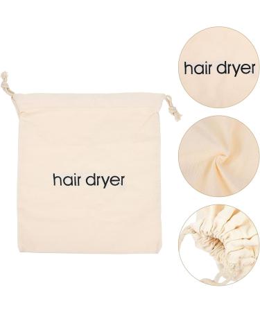 PLAFOPE 3pcs Hair Dryer Storage Bag Storage Bag Drawstring Dryerbag Hairdryer Case Toiletey Sac Beige Fabric - Buy Online on SooperMarket.com