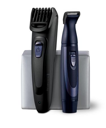 Remington Rechargeable Beard Trimmer Kit for Mustaches Nose Hair and Light Detailing and Grooming with Bonus Battery Nose Trimmer