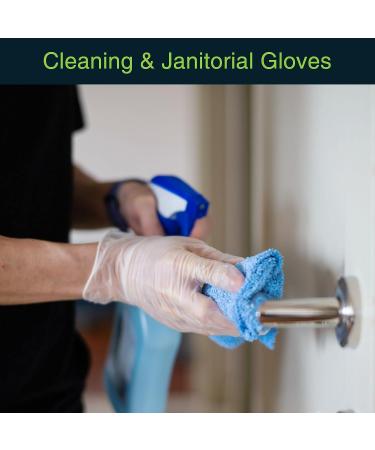 Large Clear Vinyl Disposable Gloves - Latex & Powder Free - 50 Pack for Medical, Home, Cleaning & Food - 3 Mil Thickness - Buy Online on SooperMarket.com