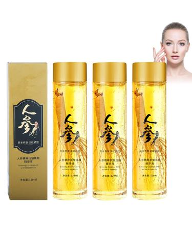 Grgowe 3 pieces Peptide Anti Wrinkle Ginseng Serum Ginseng Anti Wrinkle Serum Ginseng Polypeptide Anti-Ageing Essence Ginseng Essence Ginseng Serum Peptide Anti Wrinkle Ginseng Serum for all skin type