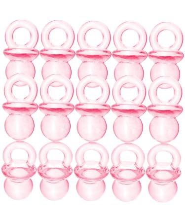 100 pieces of pacifier for baby shines games blue pacifier for baby shower baby pacifier tiny plastic chupones toys for babies DIY accessories acrylic accessories homemade child 1 count (pack of 1) pink