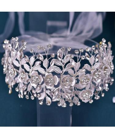 AMORARSI Bridal Headpiece: Silver Rhinestone Wedding Headband for Brides - Buy Online on SooperMarket.com