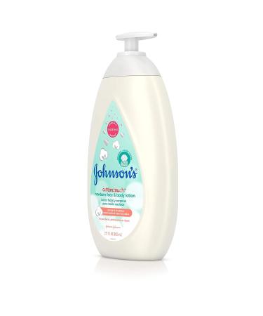 Johnson's CottonTouch Newborn Baby Face and Body Lotion - Hypoallergenic Moisturization with Real Cotton - 27.1 fl. oz - Paraben, Sulfate, and Dye-Free - Buy Online on SooperMarket.com