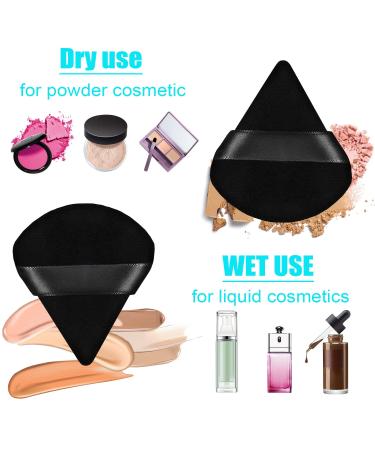 3-Piece Metyond Soft Triangle Makeup Puffs for Flawless Face Contouring - Black - Buy Online on SooperMarket.com