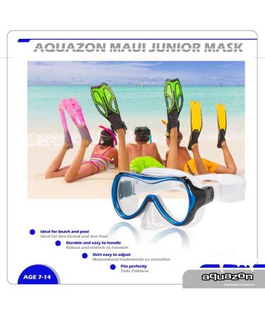 Aquazon Maui Children's Diving Goggles - Extra Clear Tempered Glass Soft Silicone - Ages 7-12 - Buy Online on SooperMarket.com