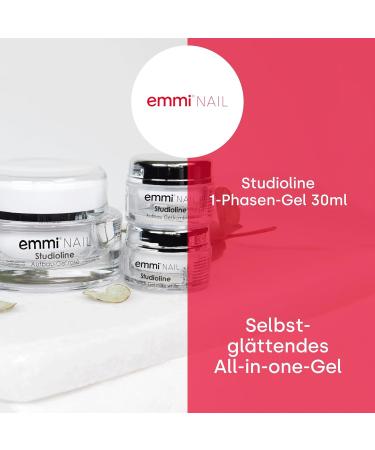 Emmi Nail Studioline 1-Phase Gel - LED UV All-in-One Vegan Gel (30ml) | Primer Structure & Sealing | Self-Smoothing Medium Viscosity - Buy Online on SooperMarket.com