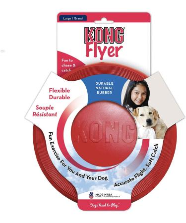 KONG Flyer Large - Durable Rubber Flying Disc Dog Toy | Buy Online - Buy Online on SooperMarket.com
