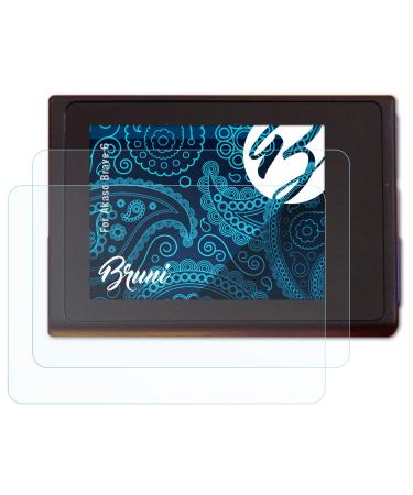 Bruni Screen Protector Suitable for Akaso Brave 6, Protector Film Crystal Clear Protective Film (2X)