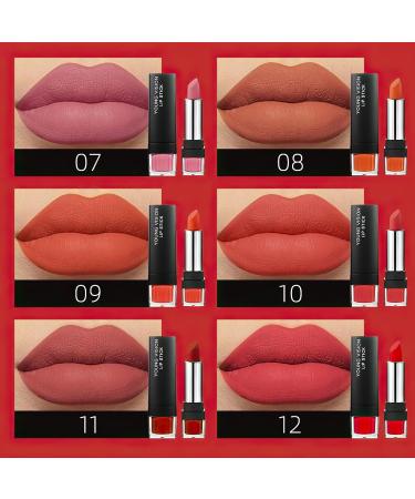 MIELIKKI 6 Colors Velvet Matte Lipstick Set - Long Lasting, Waterproof & Highly Pigmented | Soft Nude Lipsticks - Non-Stick Cup | Ideal Beauty Cosmetics Gift for Mothers Day - Buy Online on SooperMarket.com