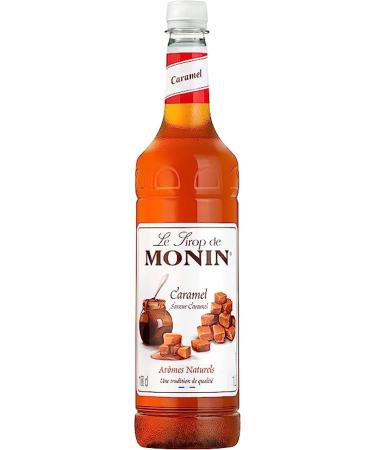 MONIN Premium Caramel Syrup 1L with FREE Cocktail Recipe Card