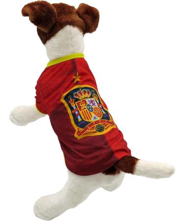 CYP Brands Spanish National Team Dog T-Shirt - Size M Red | International Shipping Available - Buy Online on SooperMarket.com