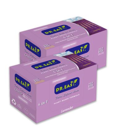 Dr.easy dryer towels lavender vegetable formula 504 ct fabric softener leaves for laundry lavender essential oil fragrant no artificial fragrances lavender 1 piece (504 pack)