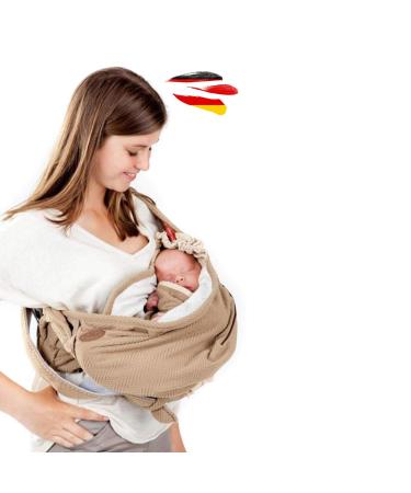 Lodger Shelter 2.0 - 3in1 baby carrier baby carrier baby carrier baby linger and transport ceiling for babies and parents up to 18 months (max. 12kg) from birth)