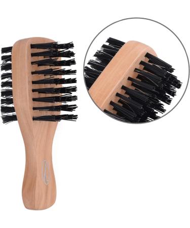 Double Sided Mini Bristle Brush for Afro & Curly Hair | Boar & Nylon Bristles | Soft Hair Brush for Women & Men - Buy Online on SooperMarket.com