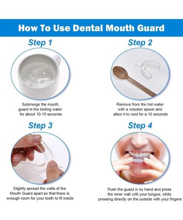 8 Pieces Teeth Whitening Mouth Trays Thermoplastic Teeth Trays Thermoforming Teeth Guards Mould Dental Oral Care Kit for Teeth Whitening Teeth Bleaching Teeth Grinding Teeth Protecting - Buy Online on SooperMarket.com