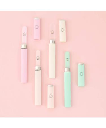 Belle Crystal Glass Nail File - Professional Salon Filing Tool for Natural Nails - Pastel Lilac 2mm - Buy Online on SooperMarket.com