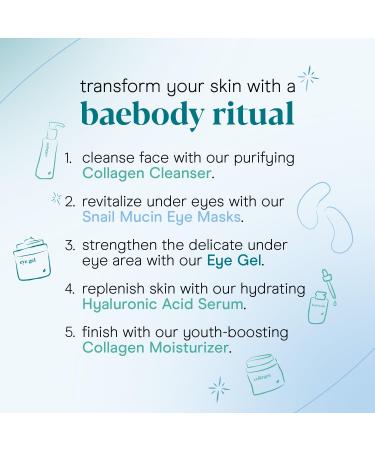 Baebody Advanced Snail Mucin Under Eye Masks - Hydrating Patches for Puffy Eyes & Dark Circles (6 Pairs) | Korean Eye Gel for Fine Lines - Buy Online on SooperMarket.com