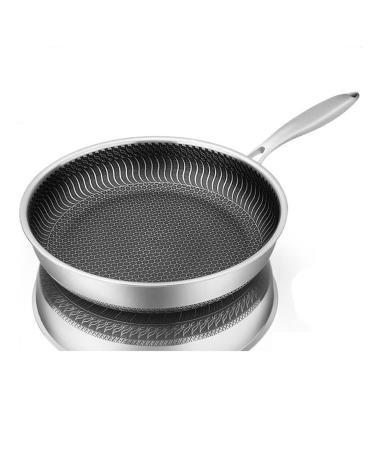 DELURA Saucepan Stainless Steel Pans Cooking Pots Utensils Cookware Set for Kitchen Accessories Skillet Frying Induction Deep Fryer Wok Wok
