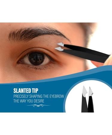 MAXEQUIP 4Pcs Professional Stainless Steel Tweezers Set for Ingrown Hair - Facial Tweezers for Men and Women - Buy Online on SooperMarket.com