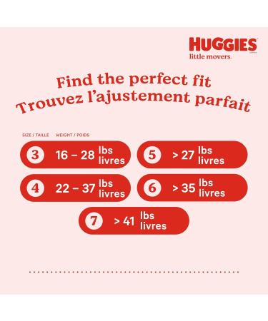 Huggies Little Movers Baby Diapers Size 3 Giga Pack 68ct Size 3 ( 68 Count) - Buy Online on SooperMarket.com