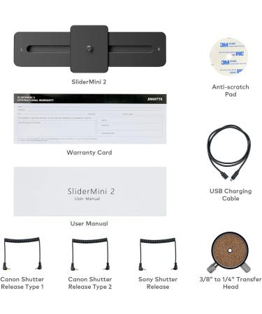 Smartta SliderMini 2: Motorized Camera Slider - Ultra Smooth & Portable - App or Manual Control - 20cm Travel Length - 33LB Capacity - Buy Online on SooperMarket.com